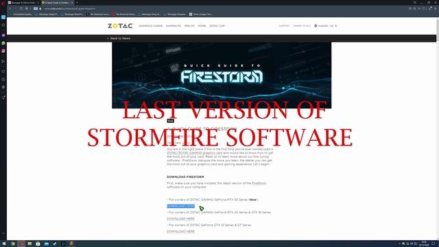 HOW TO FIX FIRESTORM ZOTAC RGB IN 3080 GRAPHIC CARDS ✅ смотреть онлайн