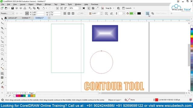 Contour Tool - How to Use Contour Tool in CorelDraw | CorelDraw Tutorial - #18 смотреть онлайн