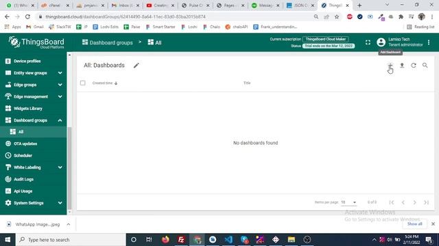 Create Dashboard using MQTT in Thingsboards смотреть онлайн