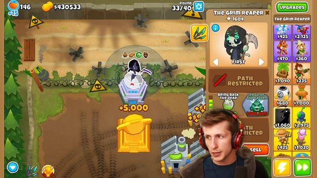 The Grim Reaper has a SCARY Glitch in BTD 6! смотреть онлайн