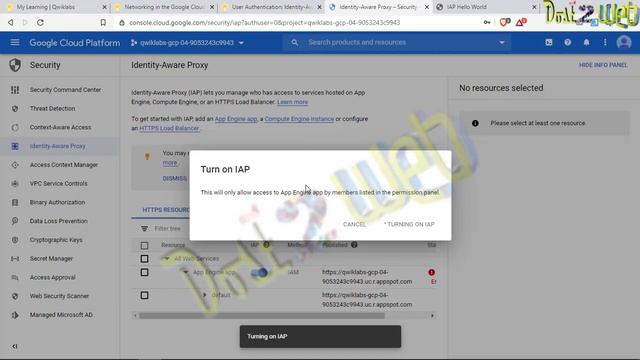 User Authentication Identity Aware Proxy on Google Cloud Hands-on Practice on QwikLabs|Coursera GC смотреть онлайн