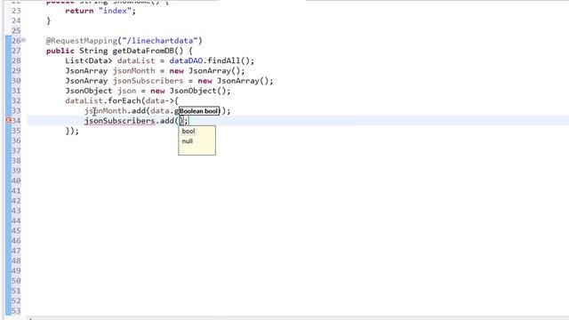 Highcharts - Line Chart with Spring boot and Hibernate [Part - 2] смотреть онлайн