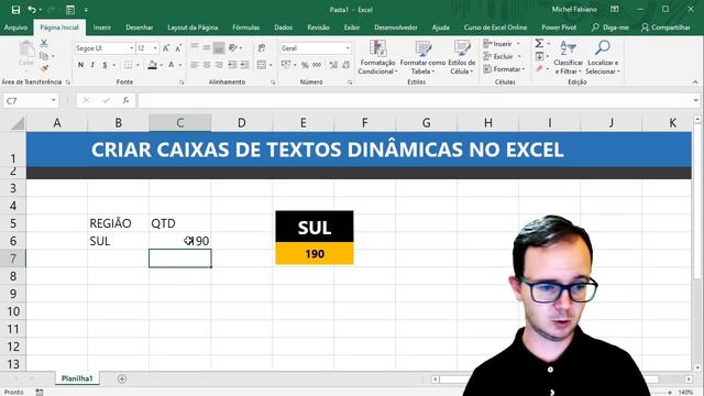 COMO CRIAR CAIXAS DE TEXTOS DINÂMICAS NO EXCEL смотреть онлайн