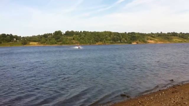 Snowmobile Cross The River