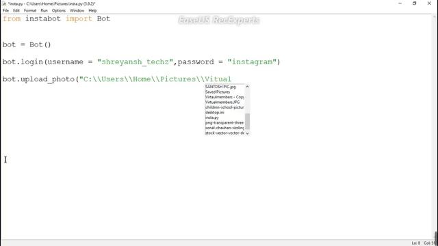 Upload Photos On Instagram using python смотреть онлайн