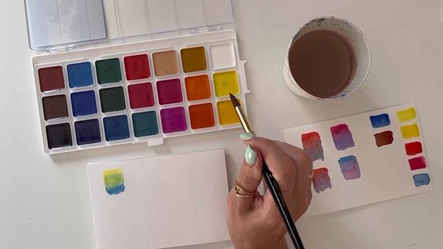 Как получить зелёные оттенки? Цветоведение смотреть онлайн