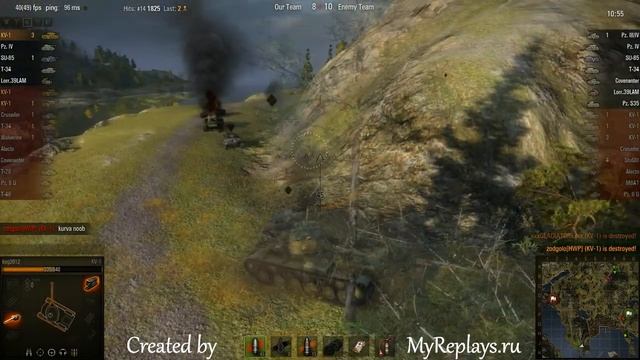 WOT: Fjords - KV-1 - 6 frags - смотреть онлайн