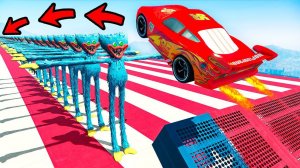 МОЖНО ЛИ ПЕРЕПРЫГНУТЬ 100+ ХАГГИ ВАГГИ ЭКСПЕРИМЕНТ в ГТА 5 МОДЫ! POPPY PLAYTIME ОБЗОР в GTA 5 ВИДЕО