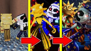 Как менялся АНИМАТРОНИК СОЛНЦЕ И ЛУНА и его жизненный цикл в майнкрафт ! Эволюция SUNDROP & MOONDROP