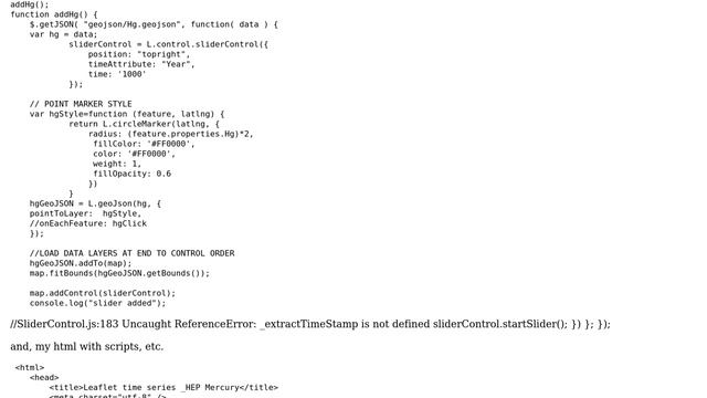 GIS: Extract timestamp not defined using Leaflet Time Slider? смотреть онлайн
