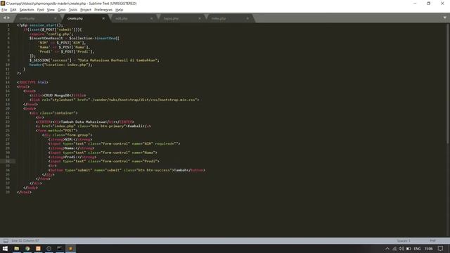 MongoDB-PHP CRUD Tutorial смотреть онлайн