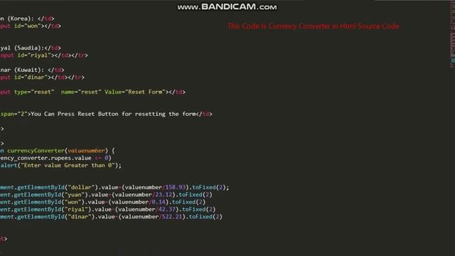Currency Convert in HTML Source Code || HTML Language смотреть онлайн