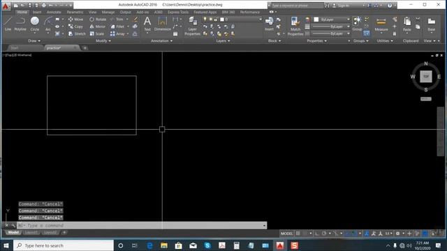 AUTOCAD - DRAW A LINE, POLYLINE, RECTANGLE, CIRCLE, ARC AND ELIPSE смотреть онлайн