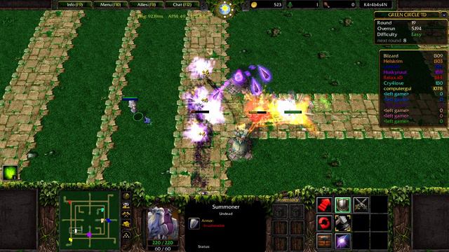 Warcraft 3 - Green Circle TD 7.8.15 Easy смотреть онлайн