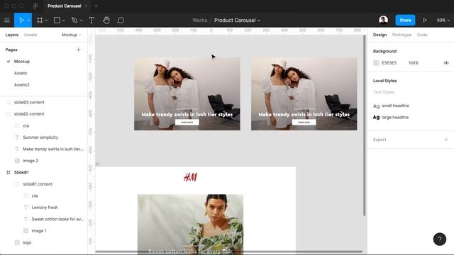 Creating a Simple Image Slider using Figma смотреть онлайн