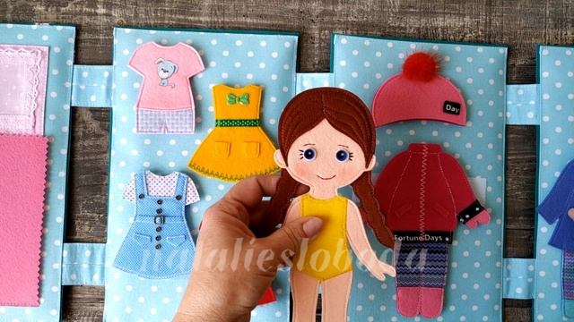 ИГРОВОЙ НАБОР из фетра КУКЛА с ОДЕЖДОЙ смотреть онлайн