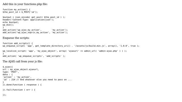 Wordpress: How to get post from pure frontend AJAX (using only post ID)? (2 Solutions!!) смотреть онлайн