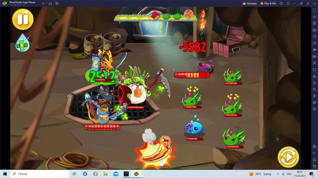ANGRY BIRDS EPIC. MOD CAVE 31 BY ME. PUZZLE & DRAGONS LEVEL 5 (7-8). WALKTHROUGH ANGRY BIRDS. смотреть онлайн