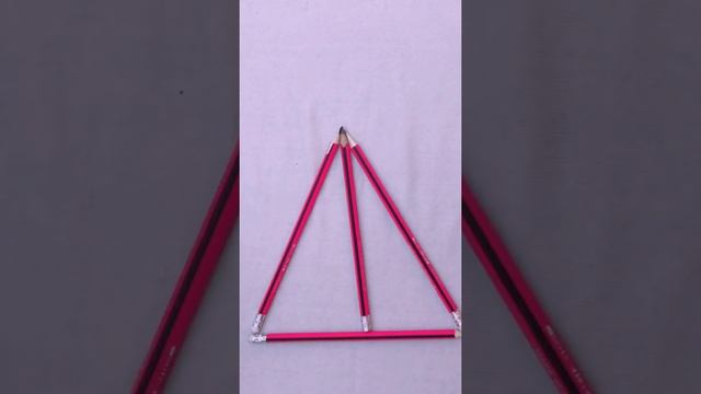 HOW TO MAKE 4 TRIANGLES WITH 6 PENCILS смотреть онлайн