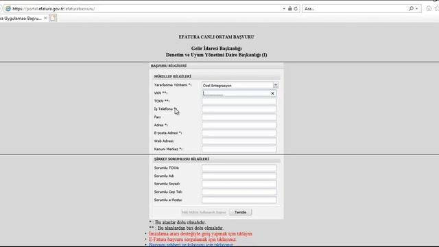 3-  E-Fatura Başvurusu, Portal Sayfasına Giriş, Java Güvenlik Ayarı