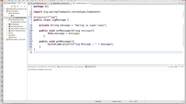 Spring Dependency Injection | Annotation Based Code for Beginners | Eclipse Coding Step by Step смотреть онлайн