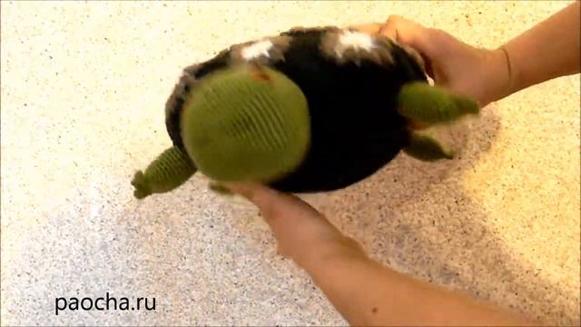 Вязаная подушка-игрушка «Черепаха» смотреть онлайн
