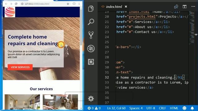 Live server tutorial using VS code | Code auto save, web page auto reload tutorial смотреть онлайн