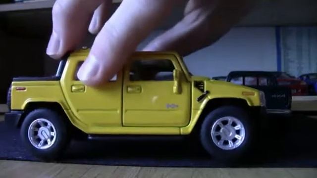 Обзор Трёх Пикапов от Kinsmart Ford F-150 Raptor,Hummer H2,Dodge Ram смотреть онлайн