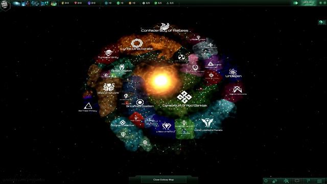 Stellaris | Growth of a Galaxy | 400 Years Timelapse смотреть онлайн