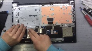 Замена залитой клавиатуры на ноутбуке LENOVO ideaPad S145.