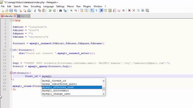 Php With Mysql In Hindi Part 6 Get Id of Inserted Record смотреть онлайн