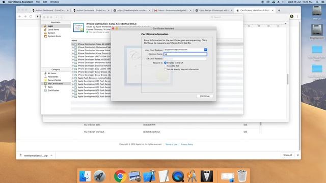 Generate Certificate for Push Notification | Food Recipe iPhone app with add recipe by chef смотреть онлайн