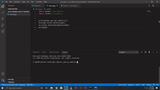 Find Mac and IP Address of any computer using Python смотреть онлайн