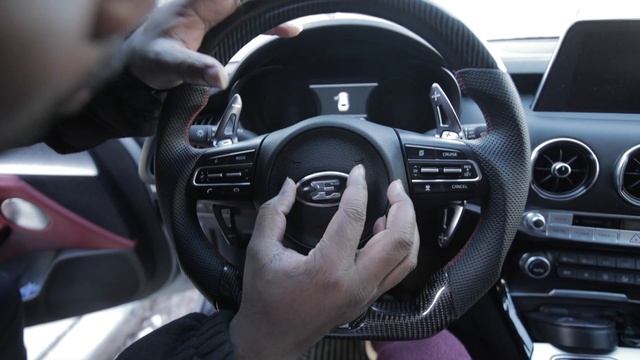 Kia Stinger E Emblem Badge Install *STEERING WHEEL