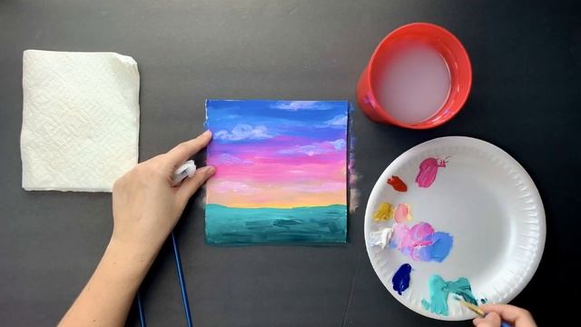 ПОЛЕ РОМАШЕК • Как нарисовать цветущее поле • Рисование акрилом для начинающих • Пошагово нарисоват смотреть онлайн