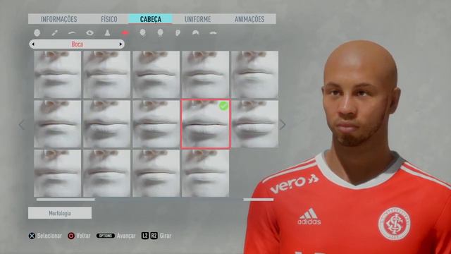 Tutorial Face + Stats Patrick (Internacional) FIFA 20