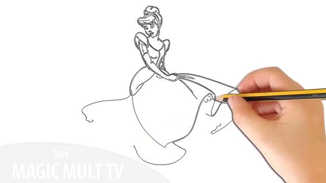Как Нарисовать Золушку Принцессы Диснея How To Draw And Paint Cinderella Disney Princess смотреть онлайн