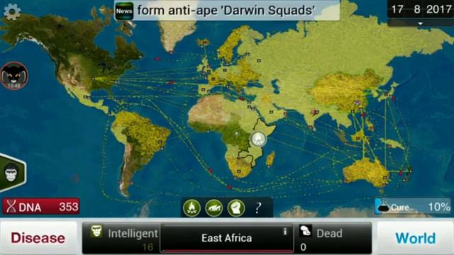 Simian Flu On Mega Brutal, 5 Stars! | Plague, Inc. #1 смотреть онлайн