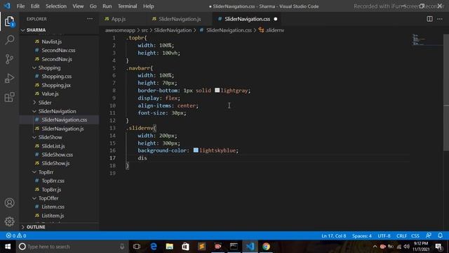 Slider Navigation Bar in React js смотреть онлайн
