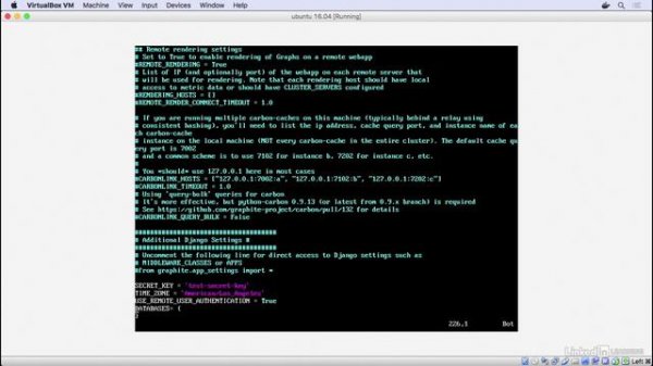 12.Setting up the Graphite-web database