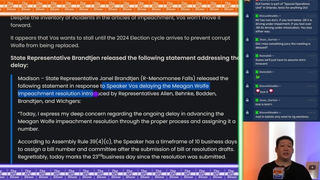 Robin Vos Delaying Impeachment of Crooked Election Commissioner ?⚪? смотреть онлайн