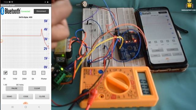 Arduino Graph using Android app via Bluetooth смотреть онлайн