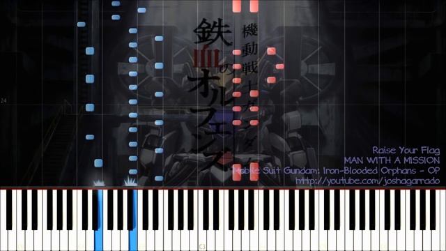 Mobile Suit Gundam: Iron-Blooded Orphans OP - Raise Your Flag - piano version смотреть онлайн
