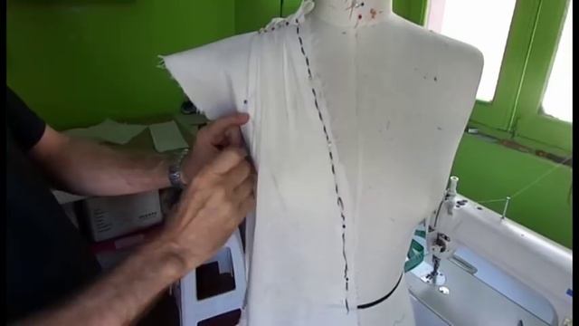 Платье с драпировкой. vestido drapeado смотреть онлайн