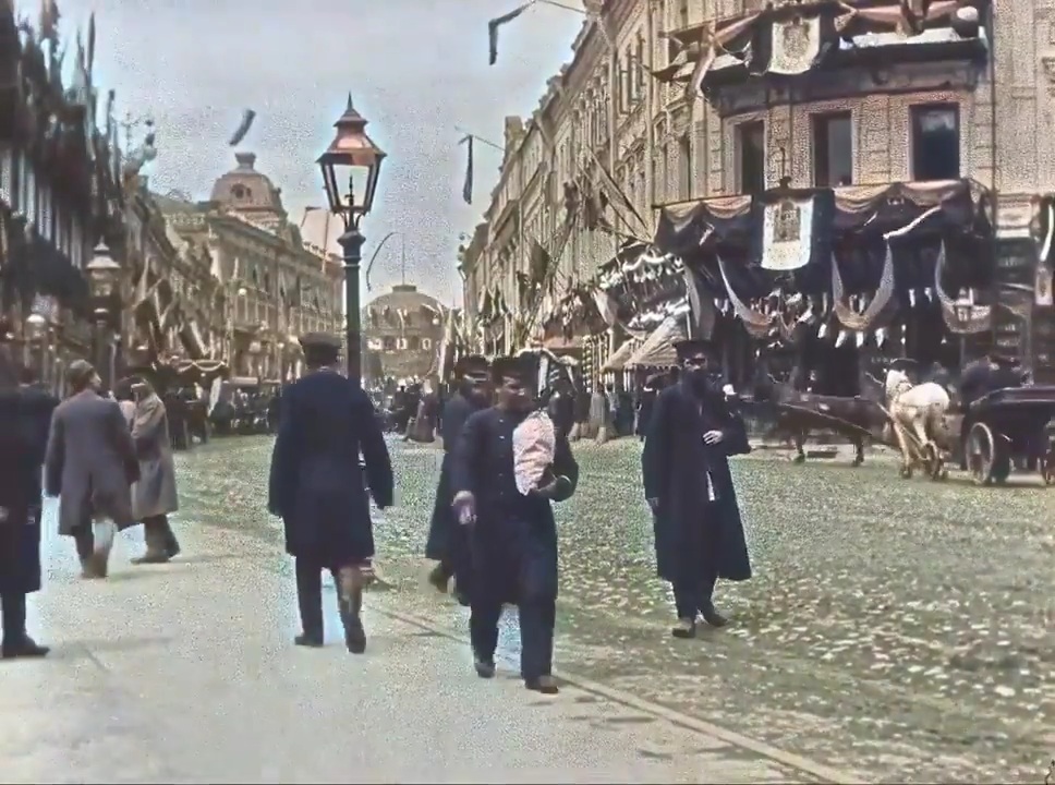Тверская улица в Москве 1896 год.mp4 смотреть онлайн