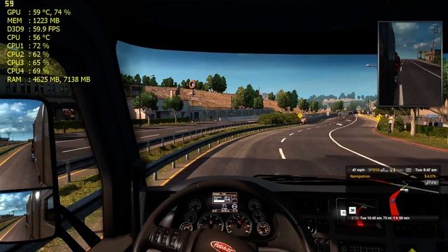 American Truck Simulator |GTX 670 + i5 760| Gameplay смотреть онлайн