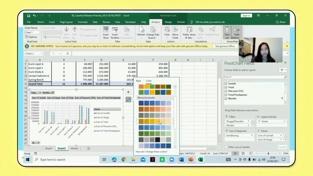 Tutorial Membuat Pivot Tabel dan Chart смотреть онлайн