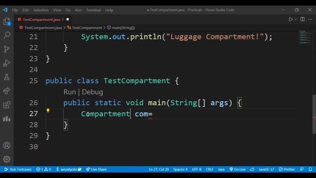 OOPS 8-B :Creating abstract Compartment class, inheriting it and assigning object with random nums смотреть онлайн