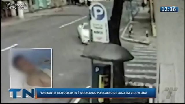 TN1: Motociclista atropelado por carro de luxo fala sobre o ocorrido смотреть онлайн
