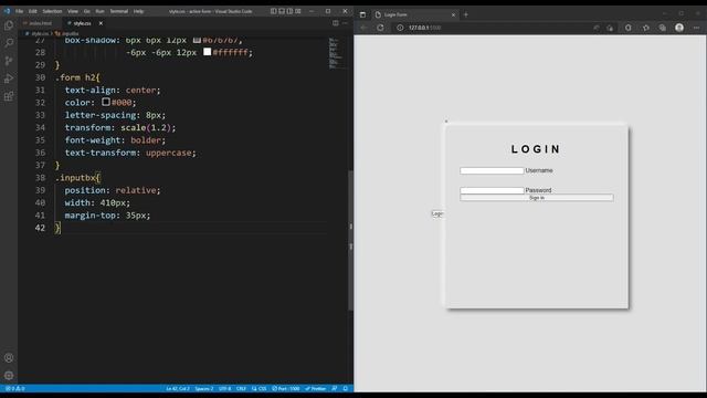 Login form with active button | Beginner Tutorial смотреть онлайн